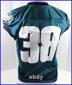 2015 Philadelphia Eagles #38 Game Issued Green Practice Jersey Name Plate R 48 8