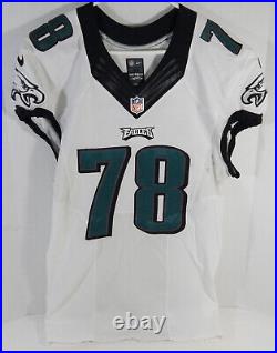 2015 Philadelphia Eagles Mike Coccia #78 Game Issued White Jersey 44 688