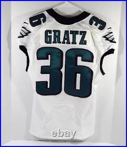 2015 Philadelpia Eagles Dwayne Gratz #36 Game Issued White Jersey 38 DP28611