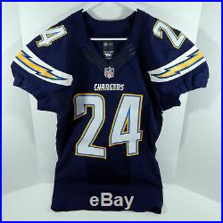 2015 San Diego Chargers Brandon Flowers #24 Game Issued Navy Jersey