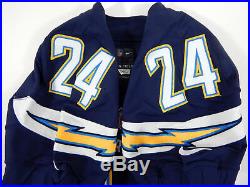 2015 San Diego Chargers Brandon Flowers #24 Game Issued Navy Jersey