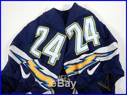 2015 San Diego Chargers Brandon Flowers #24 Game Issued Navy Jersey SDC00031