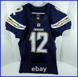 2015 San Diego Chargers Jacoby Jones #12 Game Issued Navy Jersey
