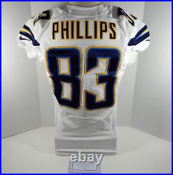 2015 San Diego Chargers John Phillips #83 Game Issued White Jersey