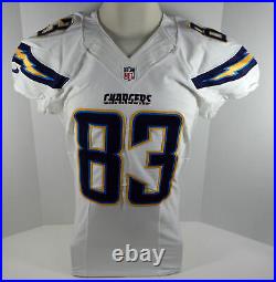 2015 San Diego Chargers John Phillips #83 Game Issued White Jersey