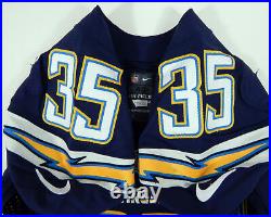 2015 San Diego Chargers Richard Crawford #35 Game Issued Navy Jersey