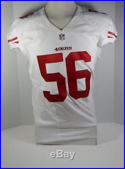 2015 San Francisco 49ers #56 Game Issued White Jersey