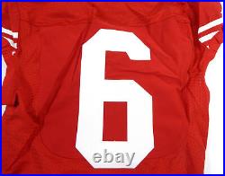 2015 San Francisco 49ers #6 Game Issued Red Jersey 40 DP35607