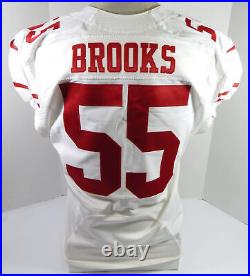 2015 San Francisco 49ers Ahmad Brooks #55 Game Issued White Jersey 70 Patch 46 9