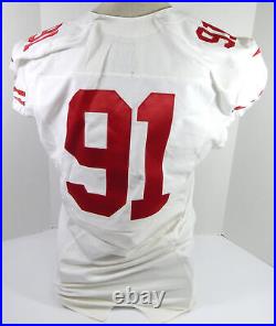 2015 San Francisco 49ers Arik Armstead #91 Game Issued White Jersey 48 281
