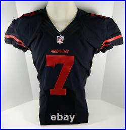 2015 San Francisco 49ers Colin Kaepernick #7 Game Issued Black Jersey Color Rush