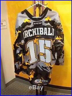 2016-17 Josh Archibald Game-Issued Wilkes-Barre/Scranton Penguins Camo Jersey