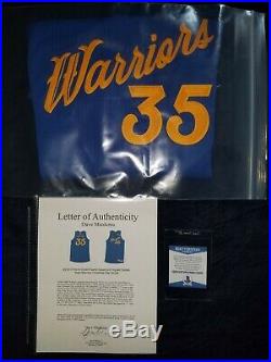 2016-17 Kevin Durant Game Issued & Signed Warriors Xmas Day Jersey (loa & Coa)