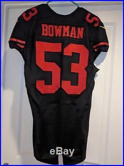 2016 49ERS Authentic Nike Pro Cut Game Issued NaVorro Bowman ALT jersey