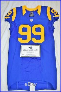 2016 Aaron Donald Los Angeles Rams Alternate Game Issued Autographed Jersey