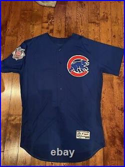 2016 Chicago Cubs Game issued / worn Blue Alt jersey Concepcion World Series