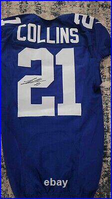 2016 Landon Collins Game Issued signed Giants Jersey-ALL PRO AND PRO BOWL SEASON