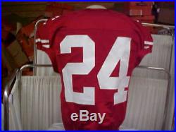 2016 NFL San Francisco 49ers Game Worn/Team Issued Red Jersey Player #24 Size 40