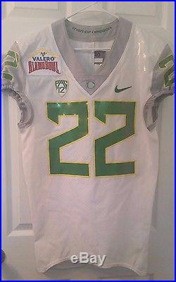 2016 Oregon Football Alamo Bowl Jersey, Game Issued/Used/Worn