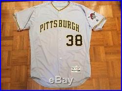 2016 Pittsburgh Pirates Michael Morse Game Issued Used Worn Road Jersey Hologram