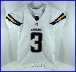 2016 San Diego Chargers Kasey Redfern #3 Game Issued White Jersey