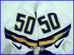 2016 San Diego Chargers Manti Te'o #50 Game Issued White Jersey