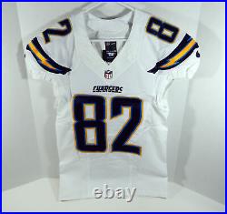 2016 San Diego Chargers Tim Semisch #82 Game Issued White Jersey