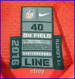 2016 San Francisco 49ers Blank Game Issued Red Jersey 40 DP45262