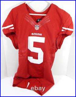 2016 San Francisco 49ers Bradley Pinion #5 Game Issued Red Jersey 40 277