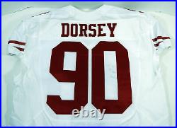 2016 San Francisco 49ers Glenn Dorsey #90 Game Issued White Jersey 48 DP15869