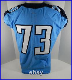 2016 Tennessee Titans #73 Game Issued Light Blue Color Rush Jersey Titan0140
