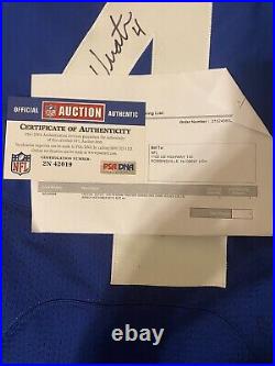 2017 Adam Vinatieri Game Issued and Signed Jersey