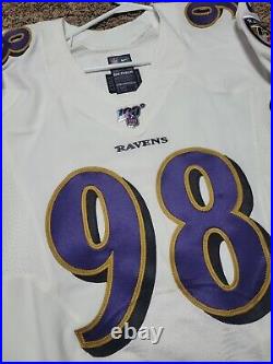 2017 Brandon Williams Baltimore Ravens NFL Game Used Team Issued NFL Jersey 44