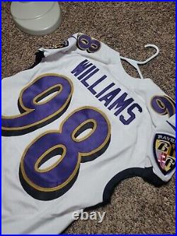 2017 Brandon Williams Baltimore Ravens NFL Game Used Team Issued NFL Jersey 44
