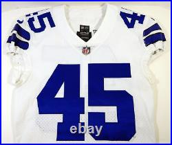 2017 Dallas Cowboys #45 Game Issued White Jersey 42 DP15522