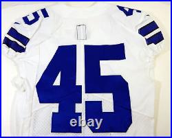 2017 Dallas Cowboys #45 Game Issued White Jersey 42 DP15522
