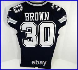 2017 Dallas Cowboys Anthony Brown #30 Game Issued Navy Jersey 40 DP15565