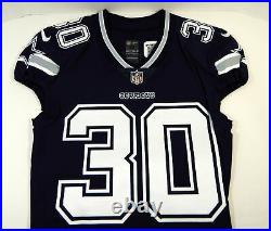 2017 Dallas Cowboys Anthony Brown #30 Game Issued Navy Jersey 40 DP15565