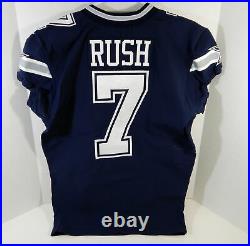 2017 Dallas Cowboys Cooper Rush #7 Game Issued Navy Jersey 536