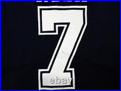 2017 Dallas Cowboys Cooper Rush #7 Game Issued Navy Jersey 536