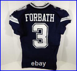 2017 Dallas Cowboys Kai Forbath #3 Game Issued Navy Jersey EST 1960 Patch 496