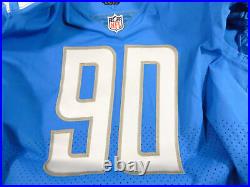 2017 Detroit Lions Robert Ayers Jr #90 Game Issued Blue Jersey 46 DP31189