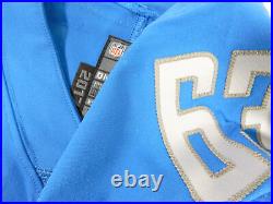 2017 Detroit Lions Tim Lelito #63 Game Issued Blue Jersey 46 DP31190