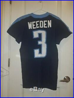 2017 Game Issued Nike Tennessee Titans Brandon Weeden Jersey Size 40