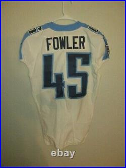 2017 Game Issued Nike Tennessee Titans Jalston Fowler White Road Jersey Size 42