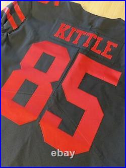 2017 George Kittle Game Team Issued 49ers Jersey ROOKIE YEAR COLOR RUSH, LOA