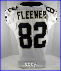 2017 New Orleans Saints Coby Fleener #82 Game Issued White Jersey