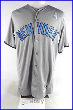 2017 New York Yankees #39 Game Issued Grey Jersey Father's Day 44 448