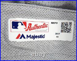 2017 New York Yankees #39 Game Issued Grey Jersey Father's Day 44 448