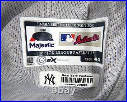 2017 New York Yankees #39 Game Issued Grey Jersey Father's Day 44 448